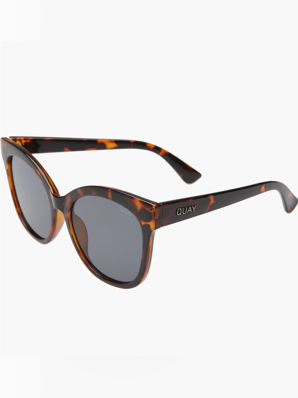 QUAY Australia It's My Way 55mm Cat Eye Sunglass Brown Orange Tortoise Shell